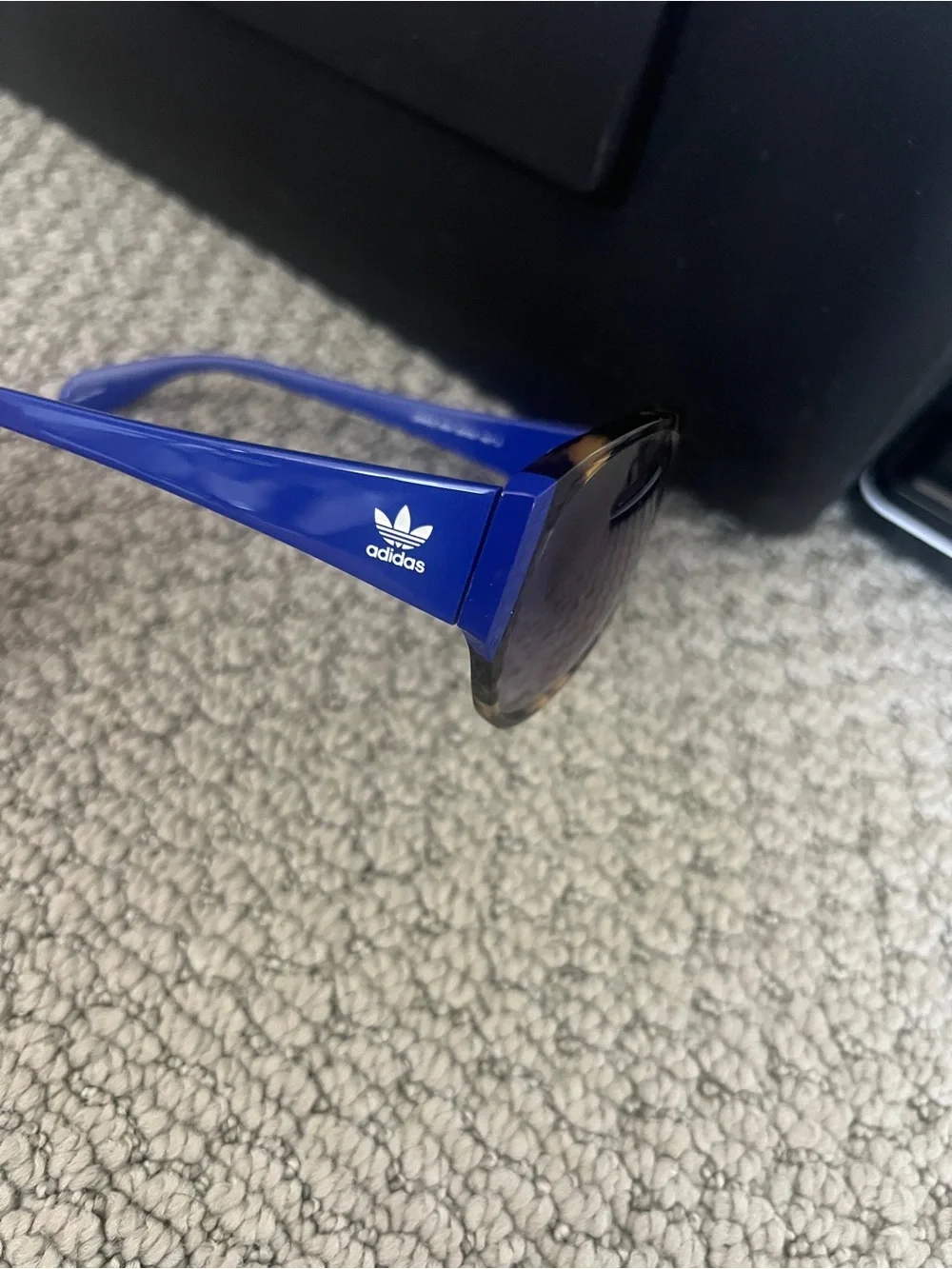 adidas Women's Tortoiseshell Frame Sunglasses with Purple Gradient Lenses